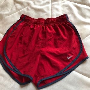 Red and Gray Nike Shorts